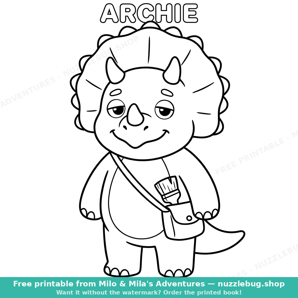 Archie coloring page