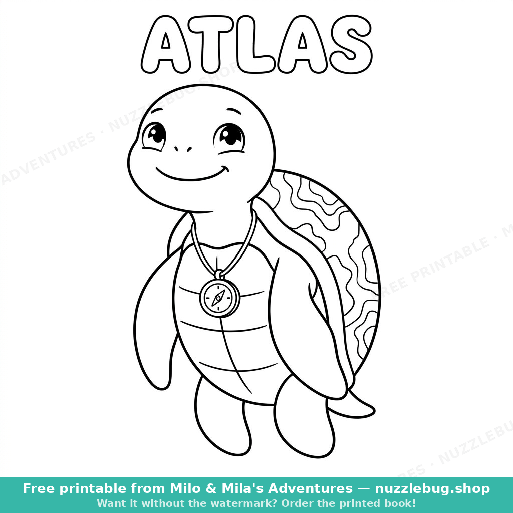 Atlas coloring page