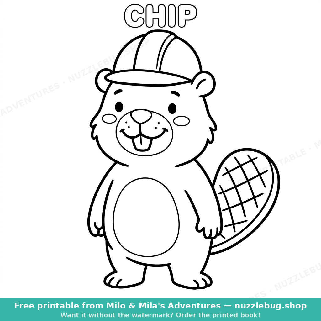 Chip coloring page