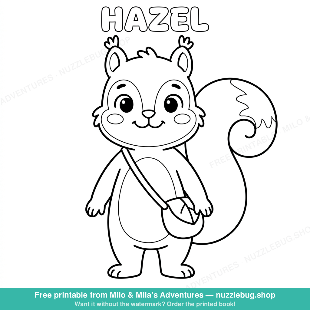 Hazel coloring page