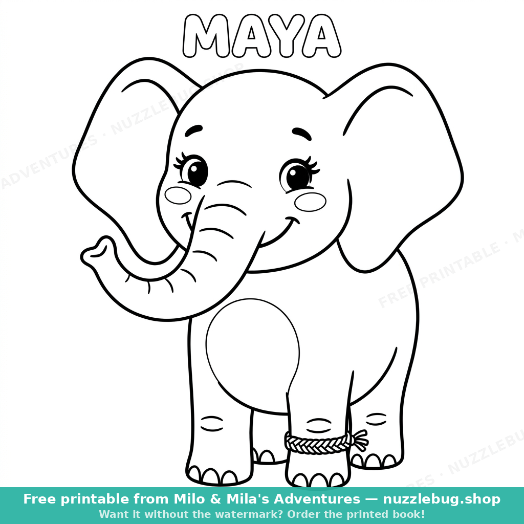 Maya coloring page