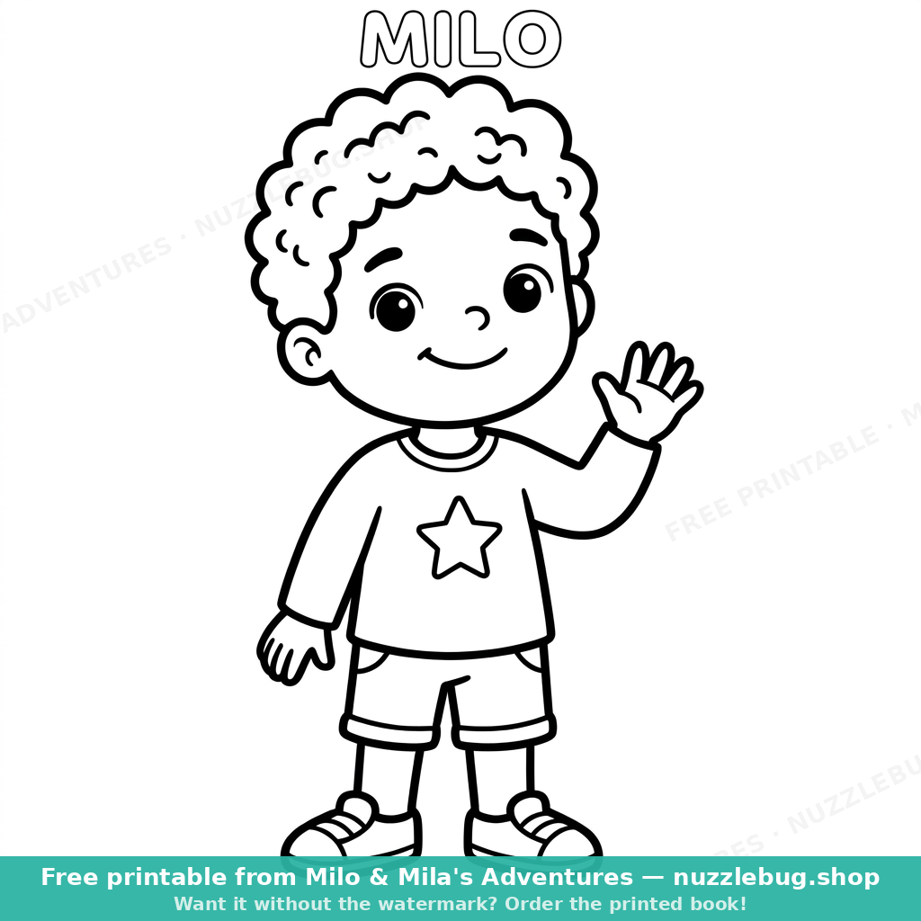 Milo coloring page