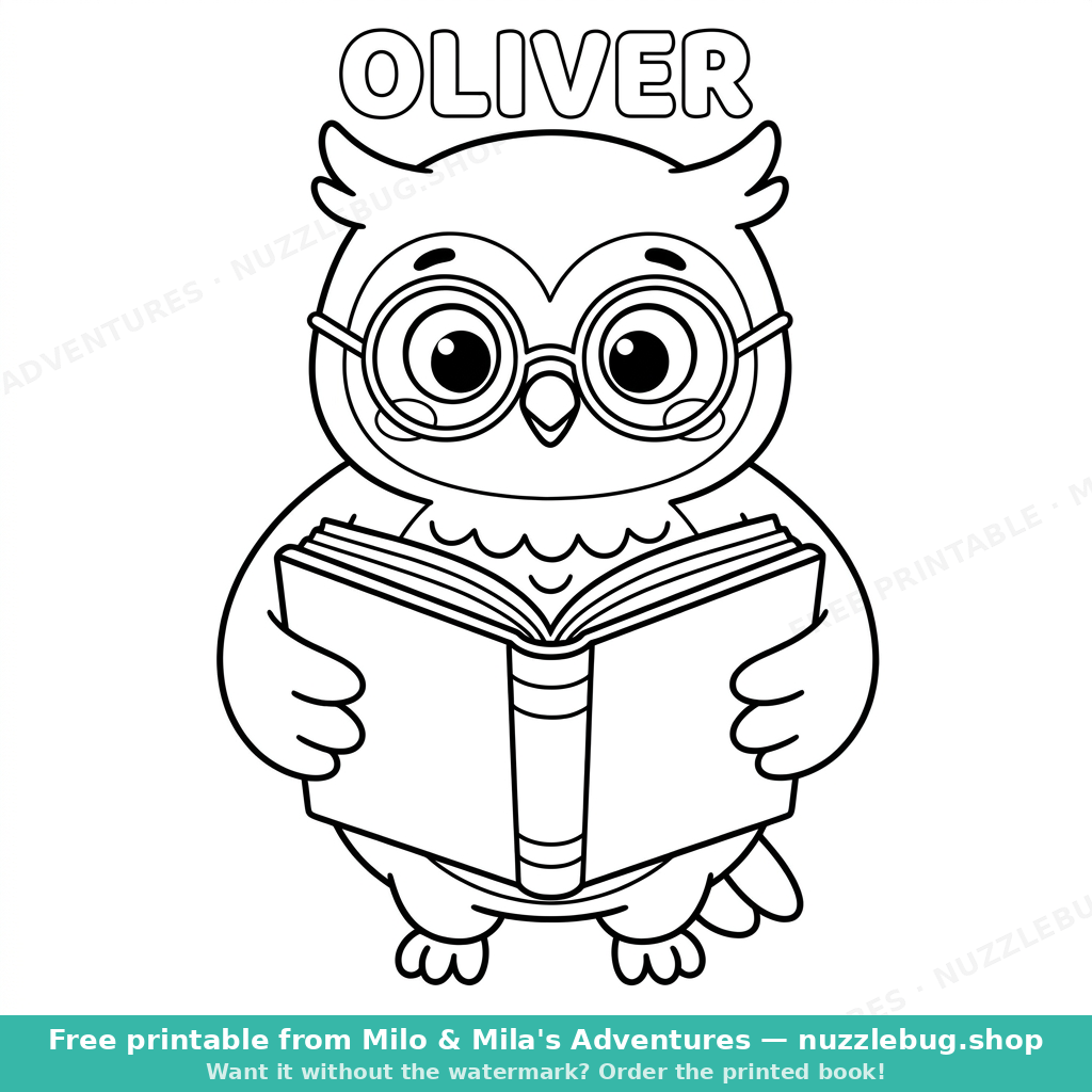 Oliver coloring page