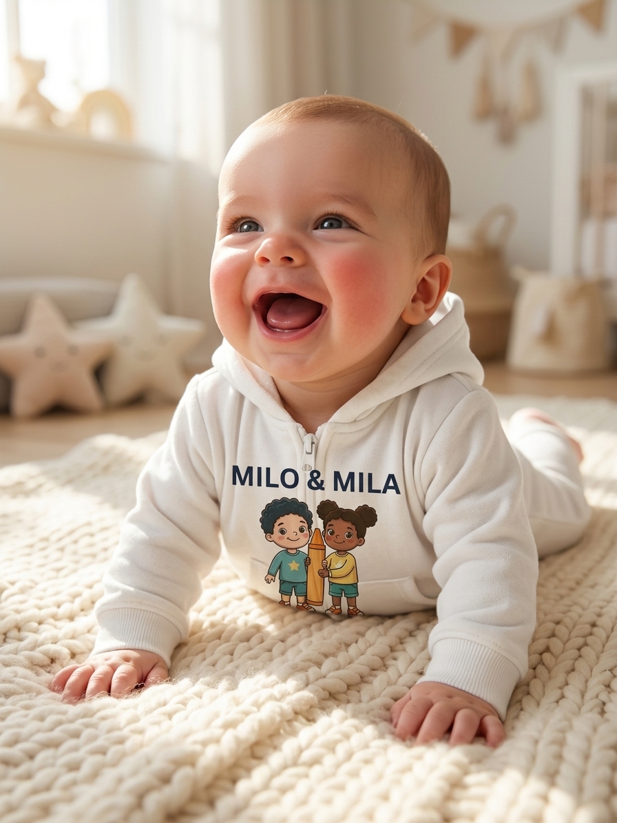 Milo & Mila Baby Zip Hoodie