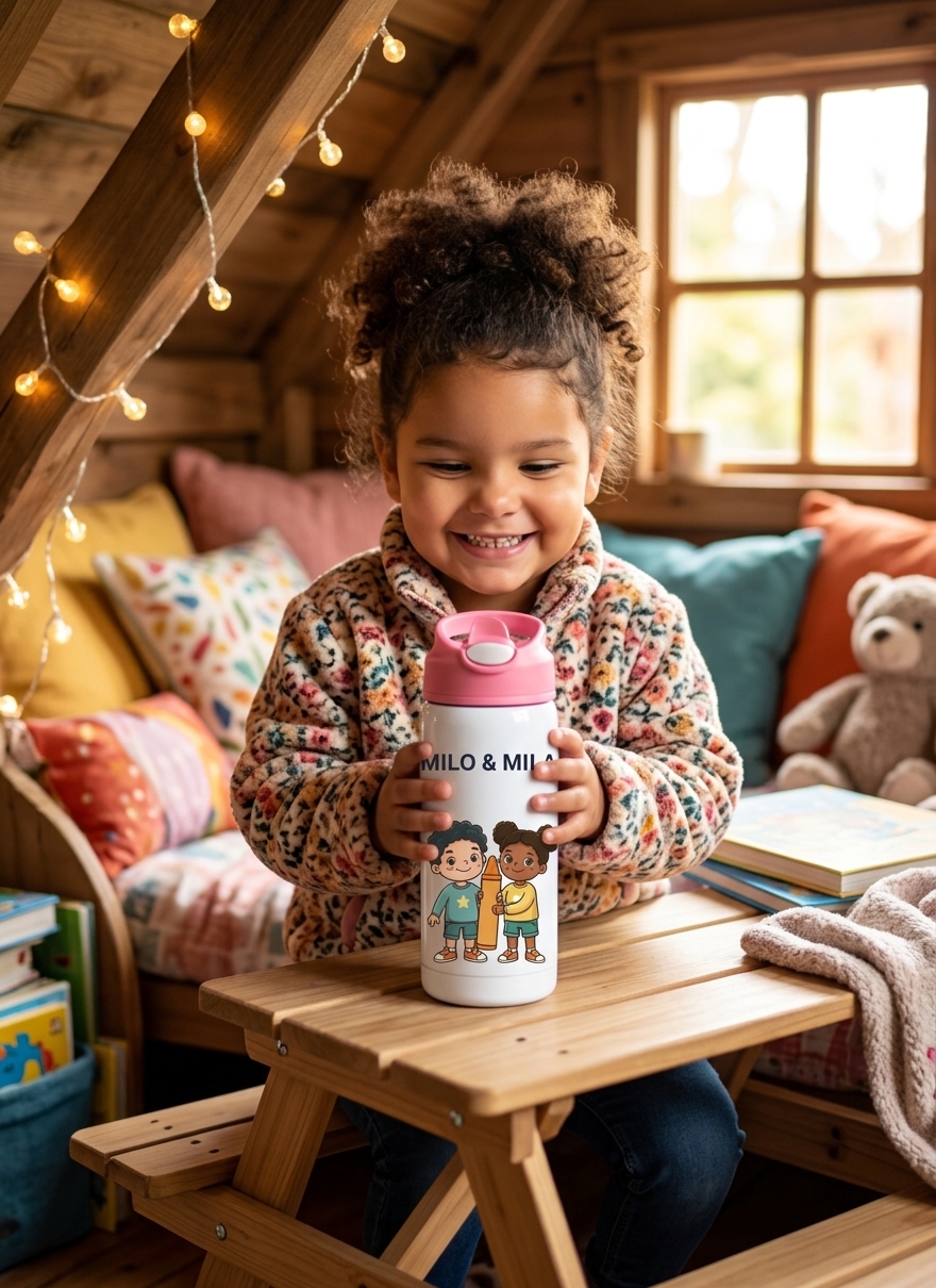 Milo & Mila Kids Water Bottle (17 oz)