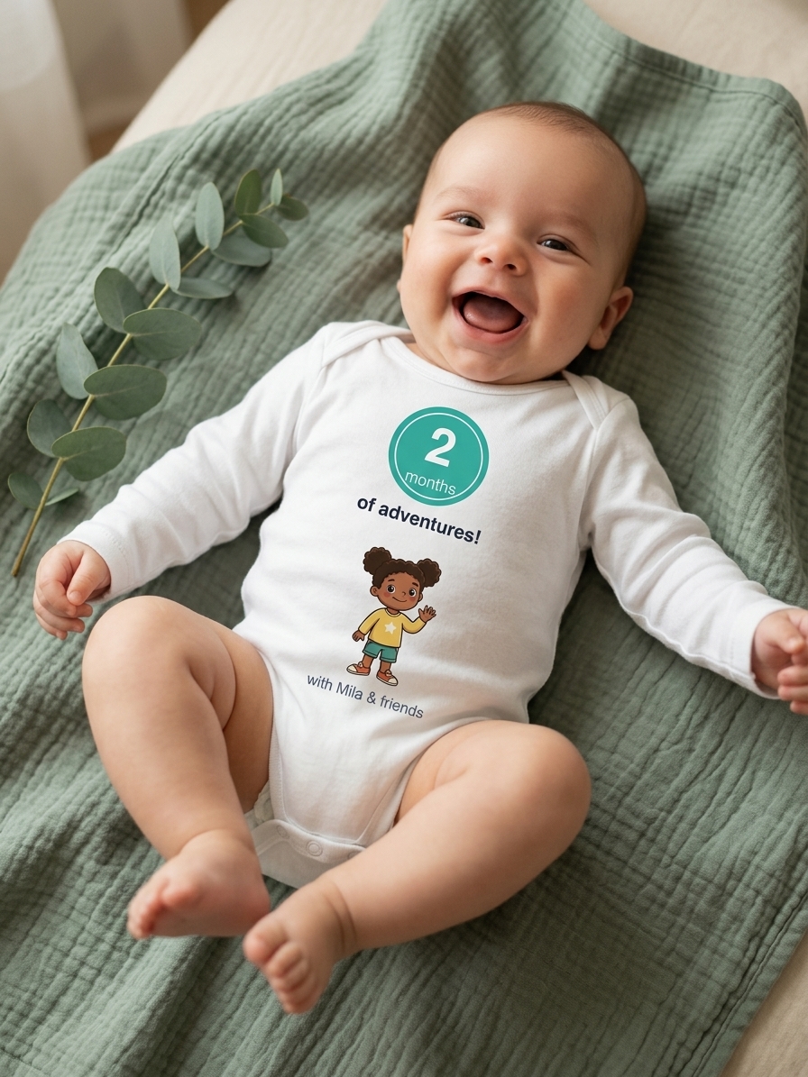 Month Two Milestone Onesie