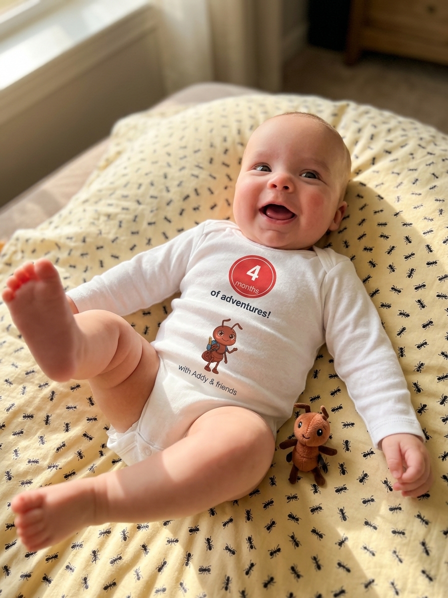 Month Four Milestone Onesie