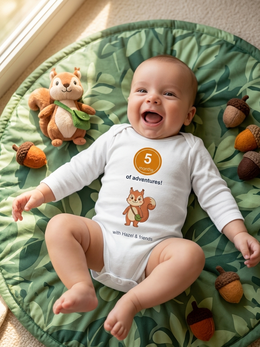 Month Five Milestone Onesie