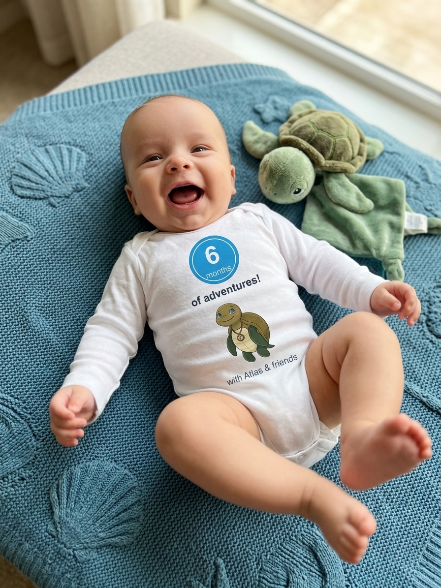 Month Six Milestone Onesie