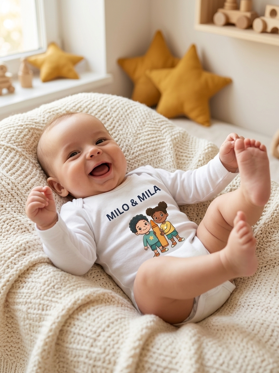 Milo & Mila Baby Onesie