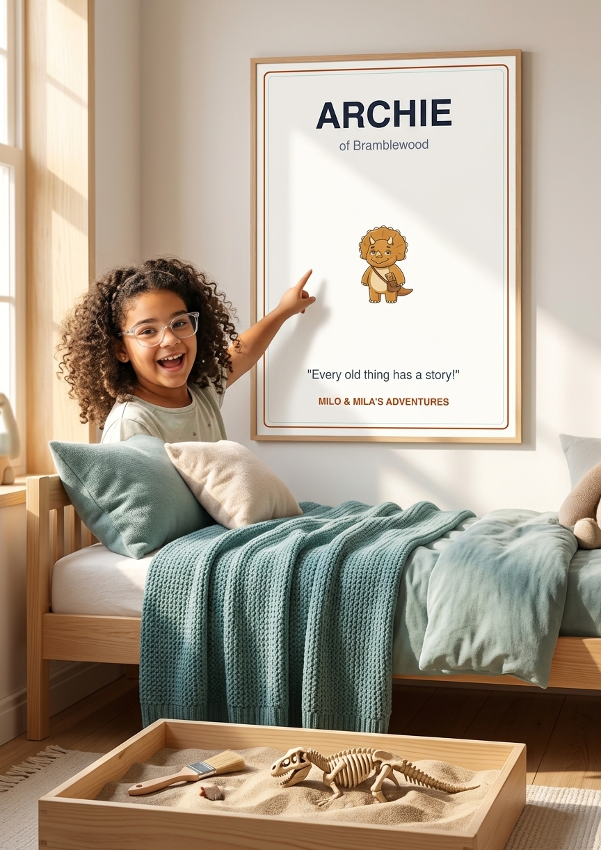 Archie Bedroom Poster (A3)