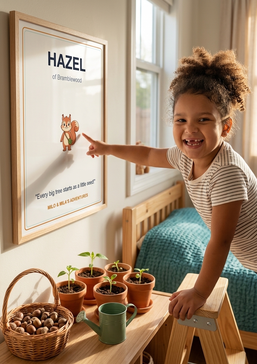 Hazel Bedroom Poster (A3)
