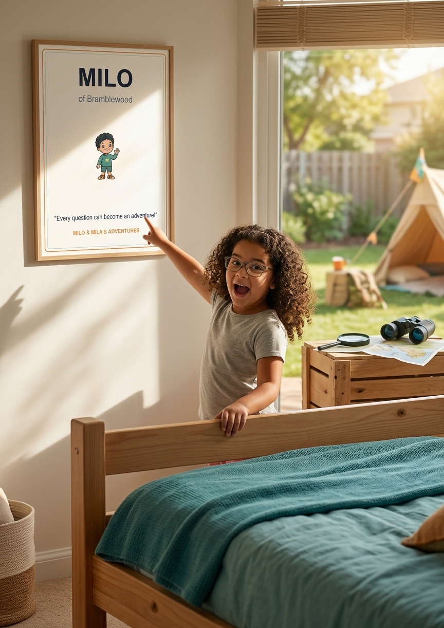Milo Bedroom Poster (A3)
