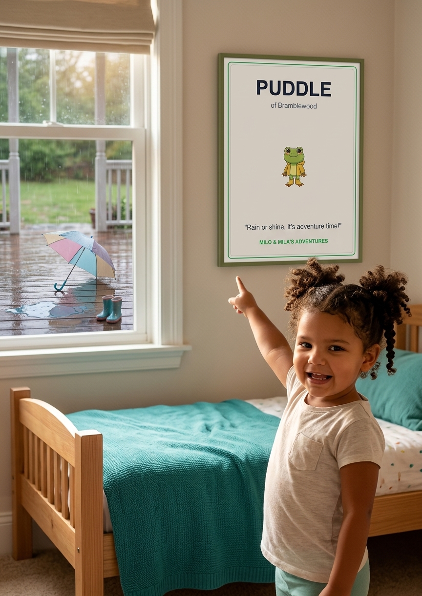 Puddle Bedroom Poster (A3)