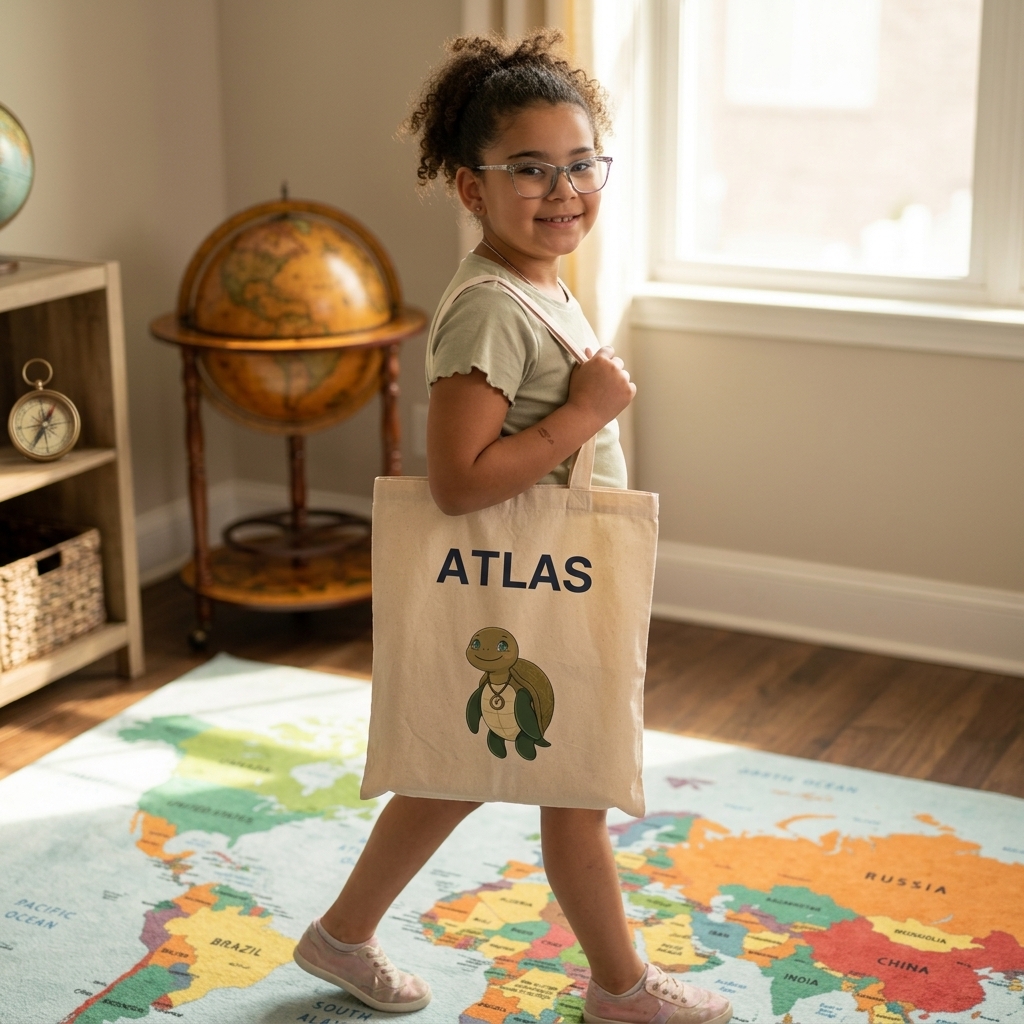 Atlas Library Tote Bag